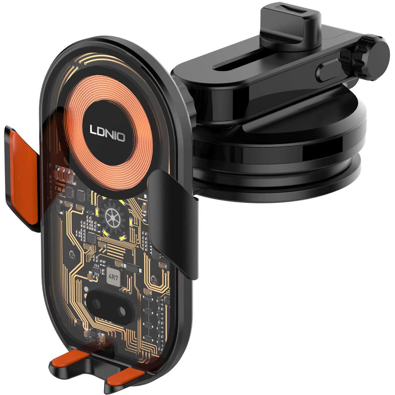 هولدر و شارژر بی سیم چرخشی 360 درجه داخل خودرو 15 وات الدنیو MA30-1