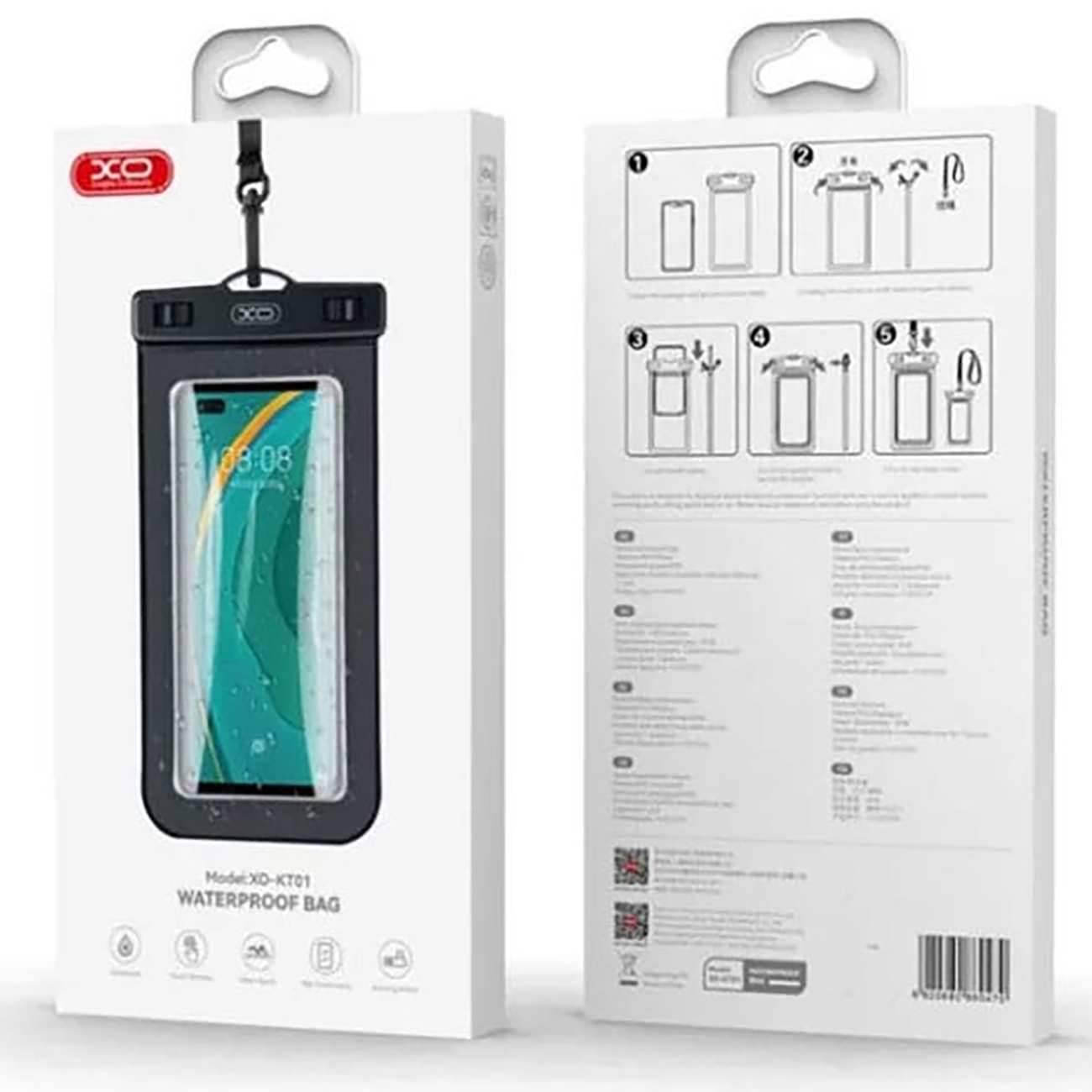 کیف ضدآب گوشی موبایل تا 7 اینج ایکس او KT01