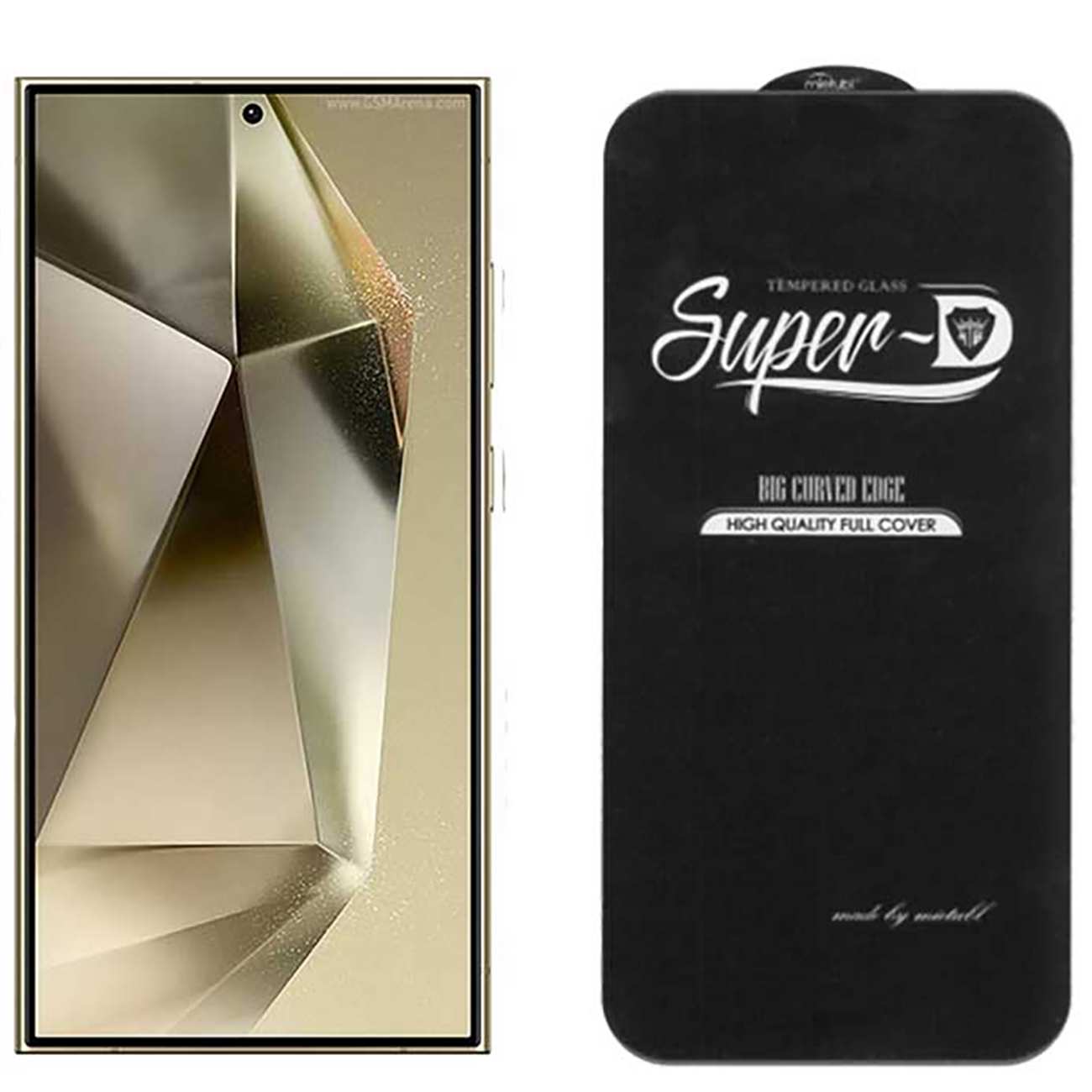 گلس تمام چسب سامسونگ گلکسی اس 25 اولترا میتوبل tempered glass