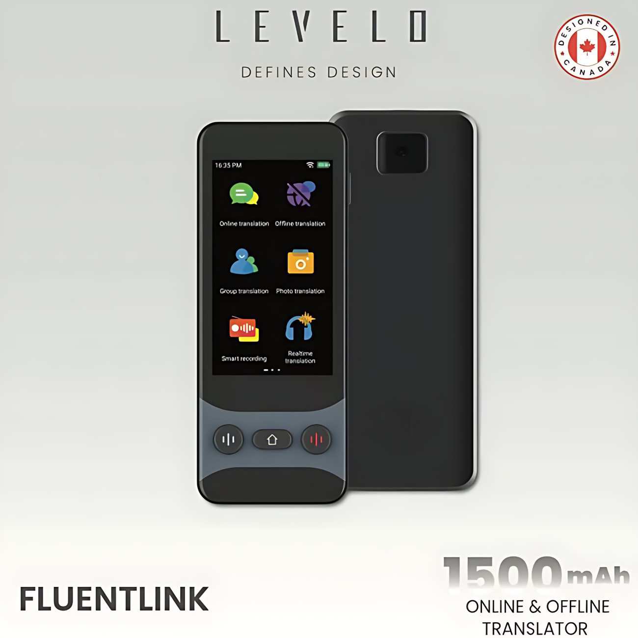 مترجم صوتی همراه آفلاین و آنلاین لِوِلو FluentLink