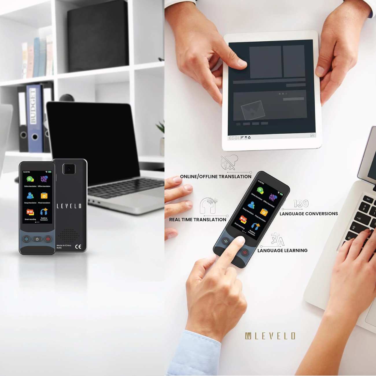 مترجم صوتی همراه آفلاین و آنلاین لِوِلو FluentLink