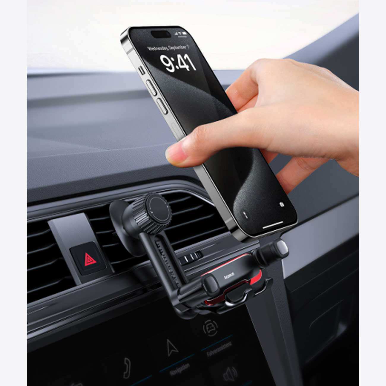 هولدر گوشی موبایل داخل خودرو دریچه کولری بیسوس BS-CM040