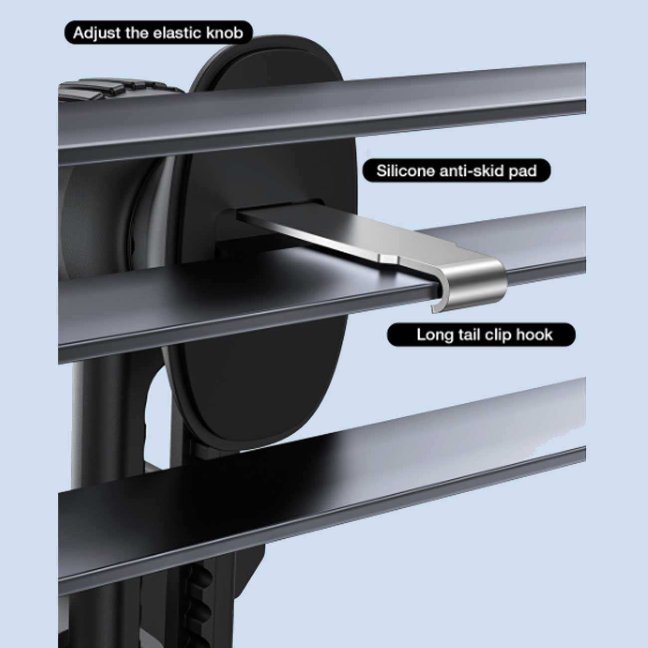 هولدر گوشی موبایل داخل خودرو دریچه کولری بیسوس BS-CM040