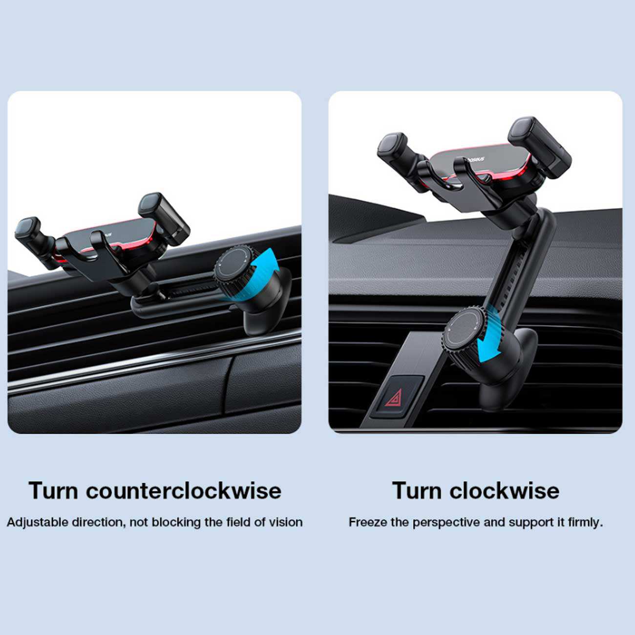 هولدر گوشی موبایل داخل خودرو دریچه کولری بیسوس BS-CM040