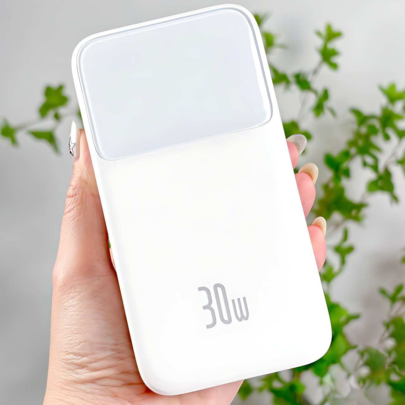 پاوربانک 20000 میلیآمپر 30 وات فست شارژ Type-C و USB-A بیسوس PPMD20C