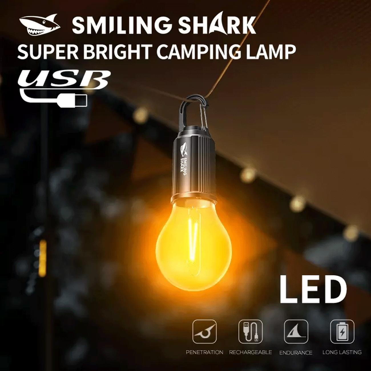 چراغ کمپینگ شارژی اسمایلینگ شارک LY8276-B
