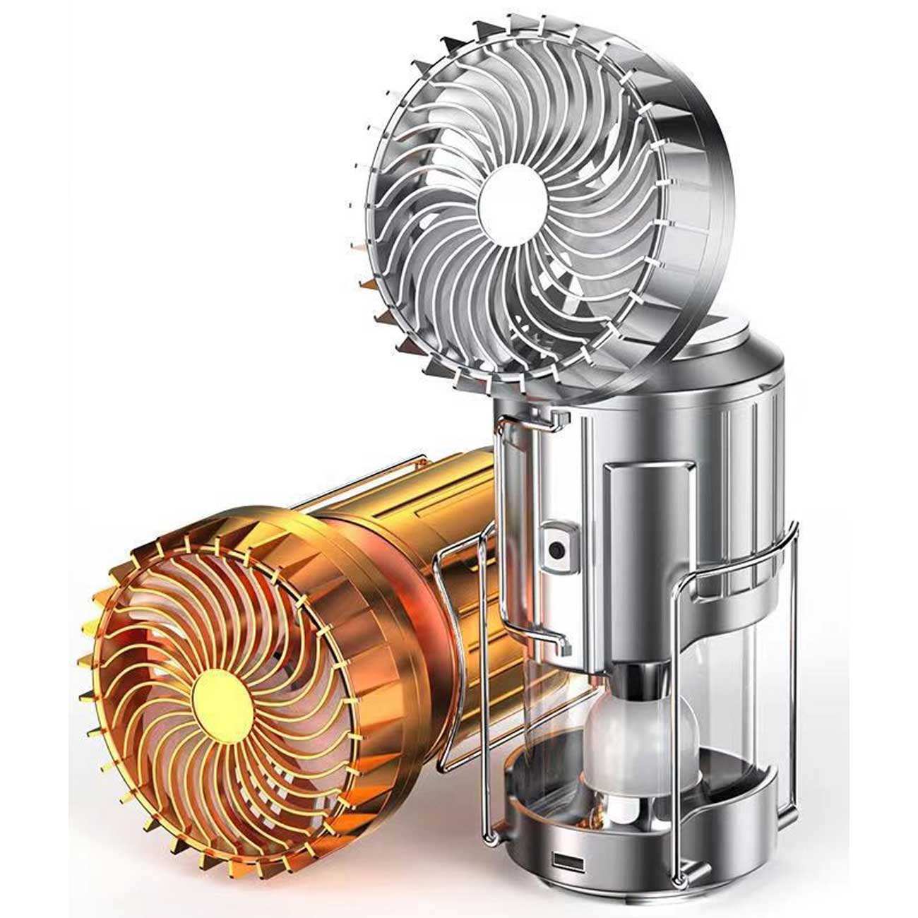 چراغ کمپینگ و پنکه شارژی قابل حمل سولار چند منظوره اسمایلینگشارک FS-116