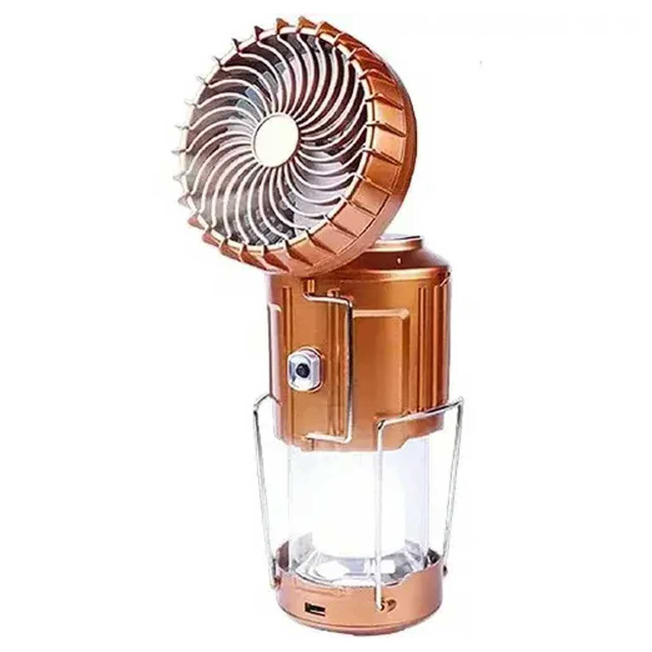 چراغ کمپینگ و پنکه شارژی قابل حمل سولار چند منظوره اسمایلینگشارک FS-116