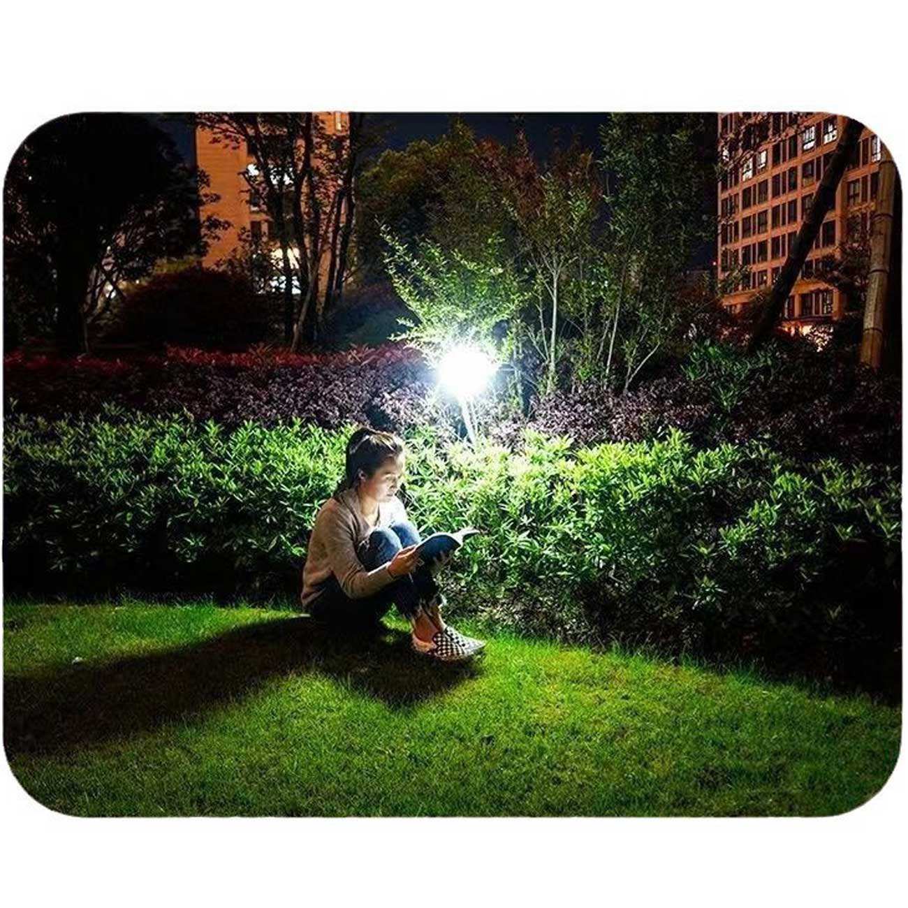 چراغ کمپینگ و پنکه شارژی قابل حمل سولار چند منظوره اسمایلینگشارک FS-116