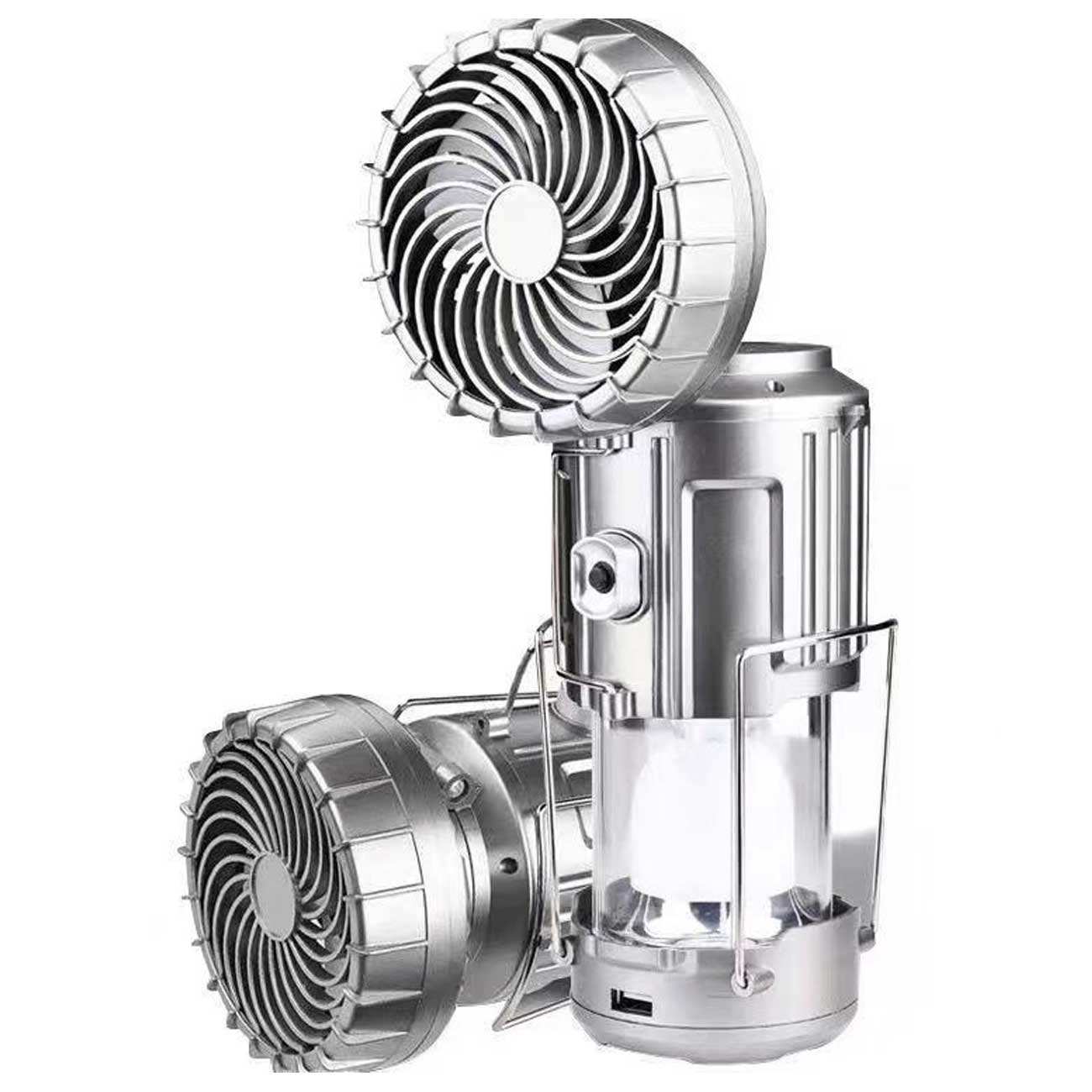 چراغ کمپینگ و پنکه شارژی قابل حمل سولار چند منظوره اسمایلینگشارک FS-116