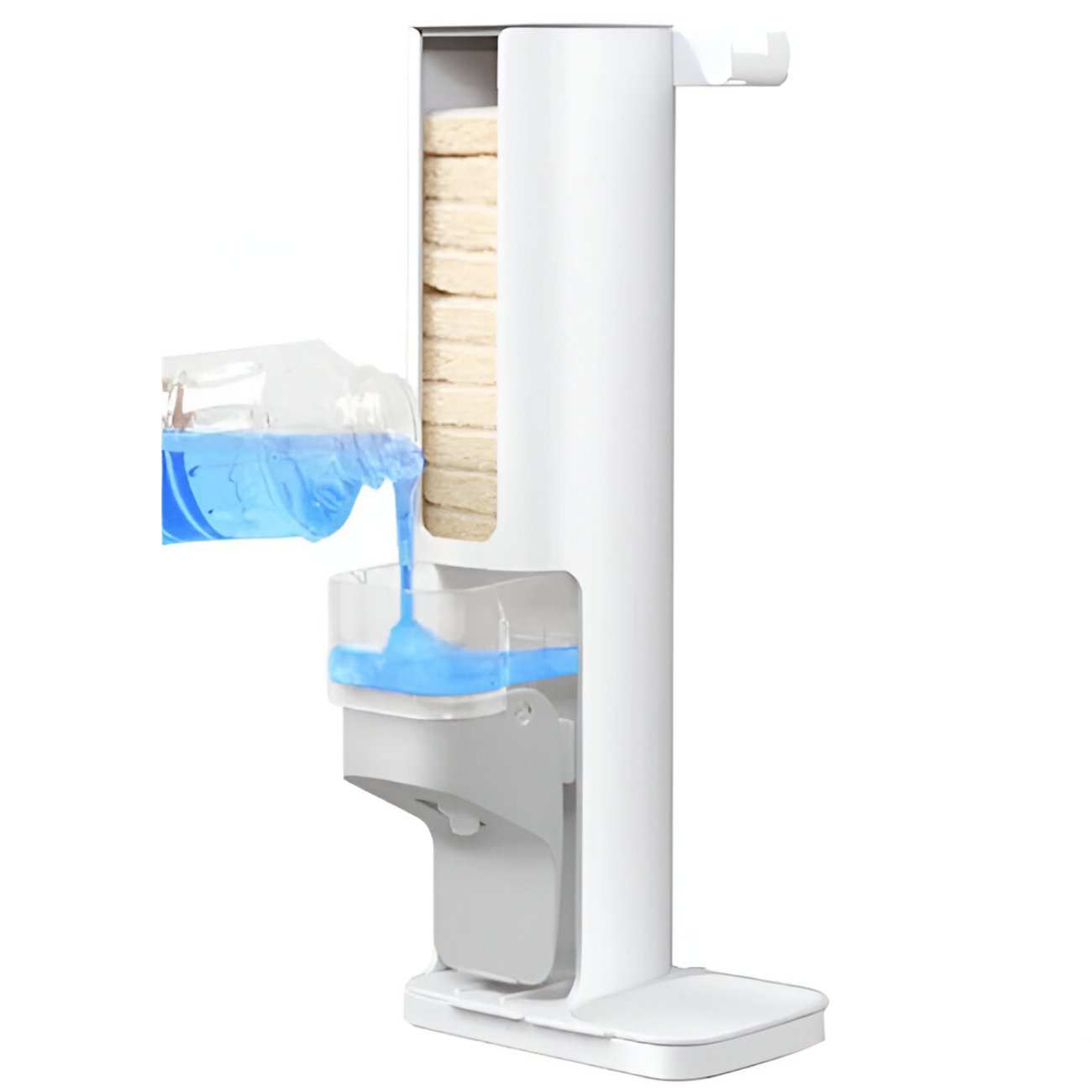 برس ظرفشویی با جای مایع دیواری بلوفیش PB01