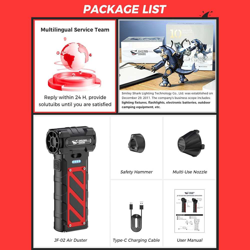 جت فن دمنده قدرتمند ضد آب اسمایلینگ شارک FS-B20