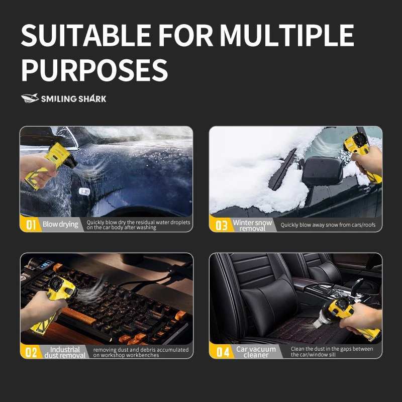 جت فن دمنده قدرتمند ضد آب اسمایلینگ شارک FS-B20