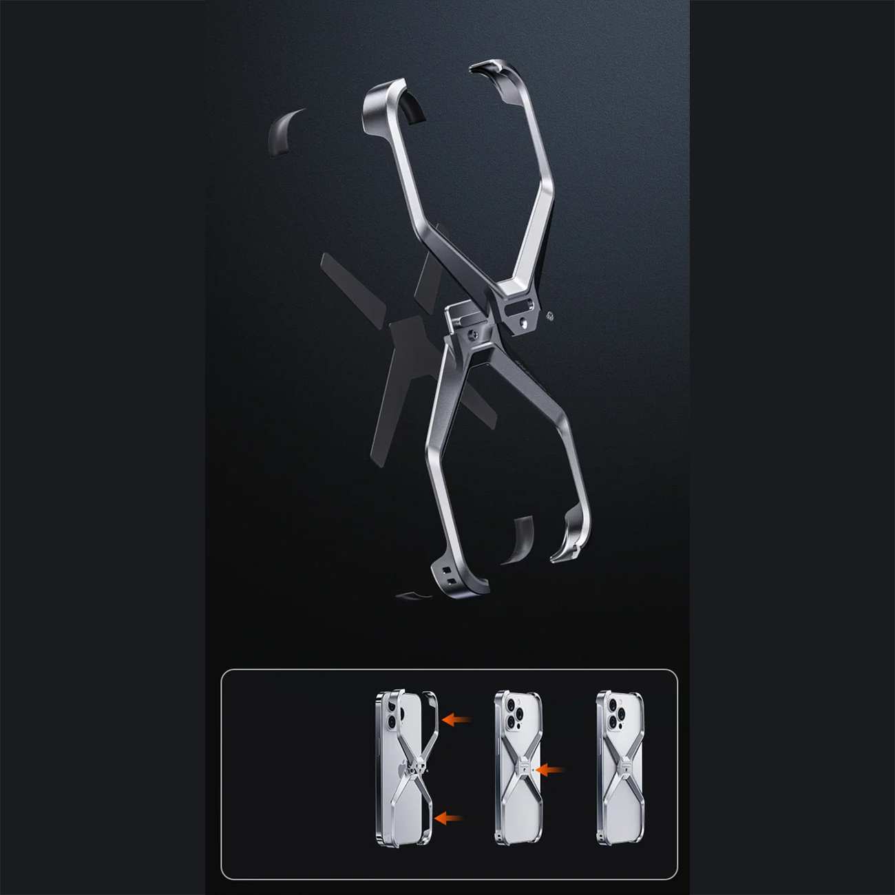 قاب محافظ فلزی ضد ضربه آیفون 16 پرومکس M06