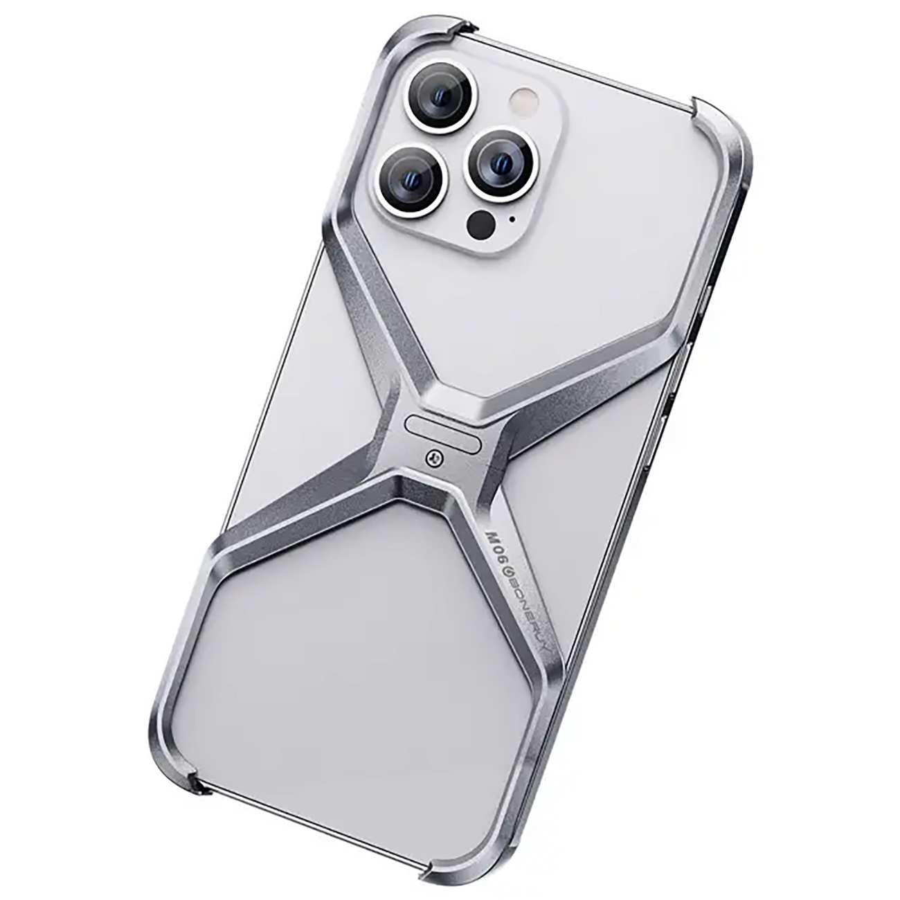 قاب محافظ فلزی ضد ضربه آیفون 15 پرومکس M06