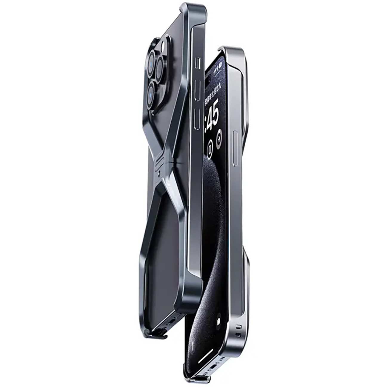 قاب محافظ فلزی ضد ضربه آیفون 15 پرومکس M06