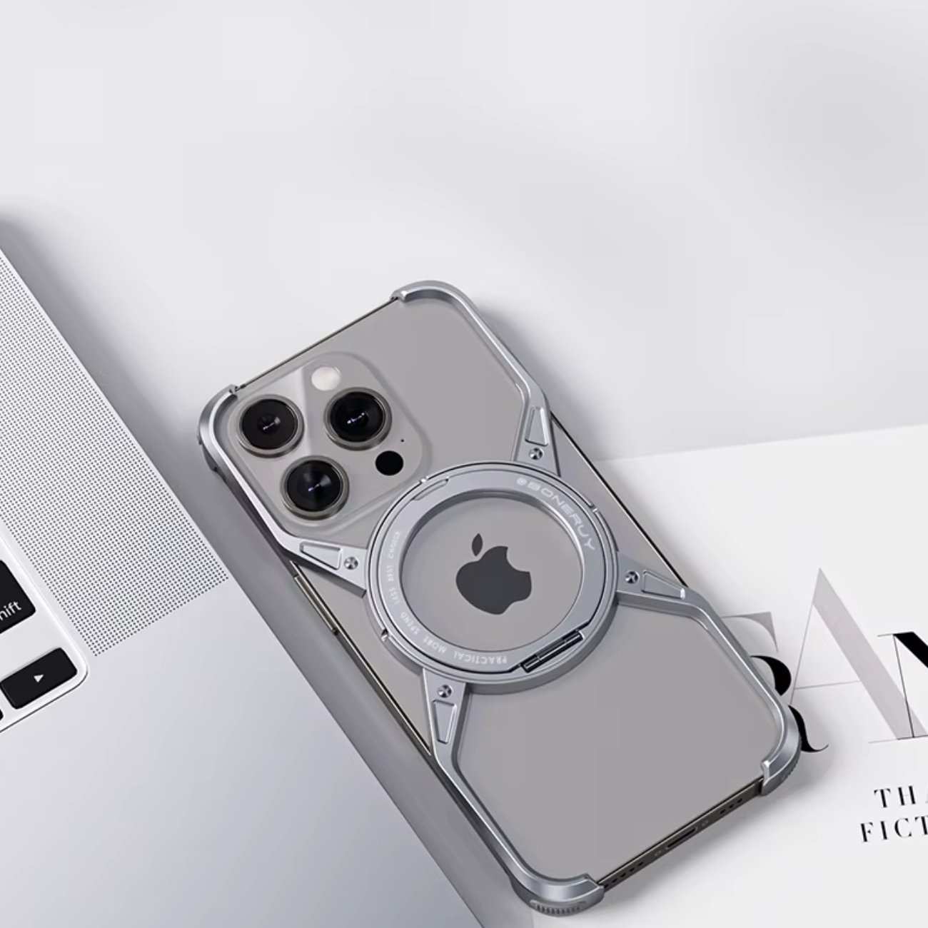 قاب آلومینیومی حلقه انگشتی آیفون 16 پرو M07