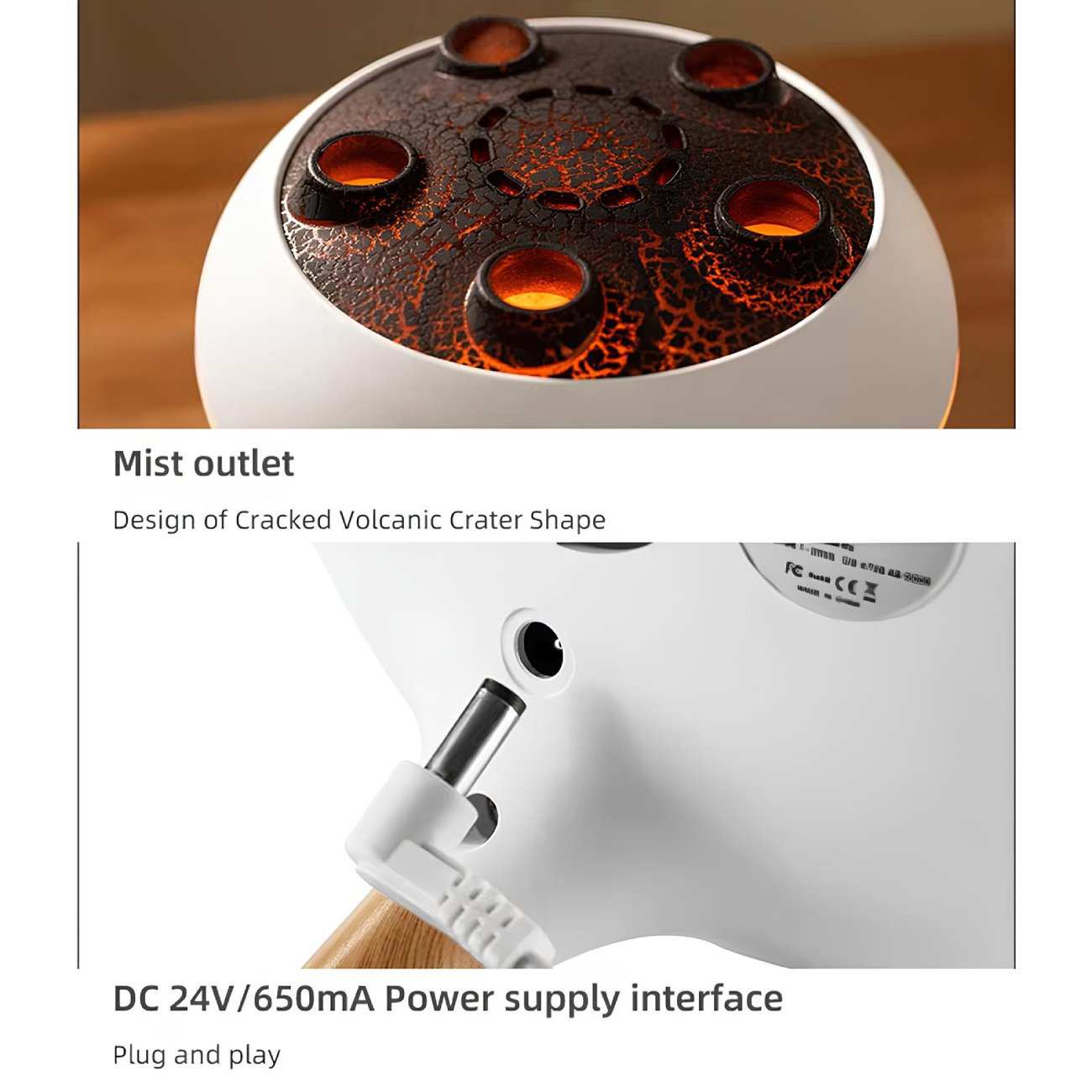 دستگاه رطوبت ساز و آروماتراپی طرح عروس دریایی V80