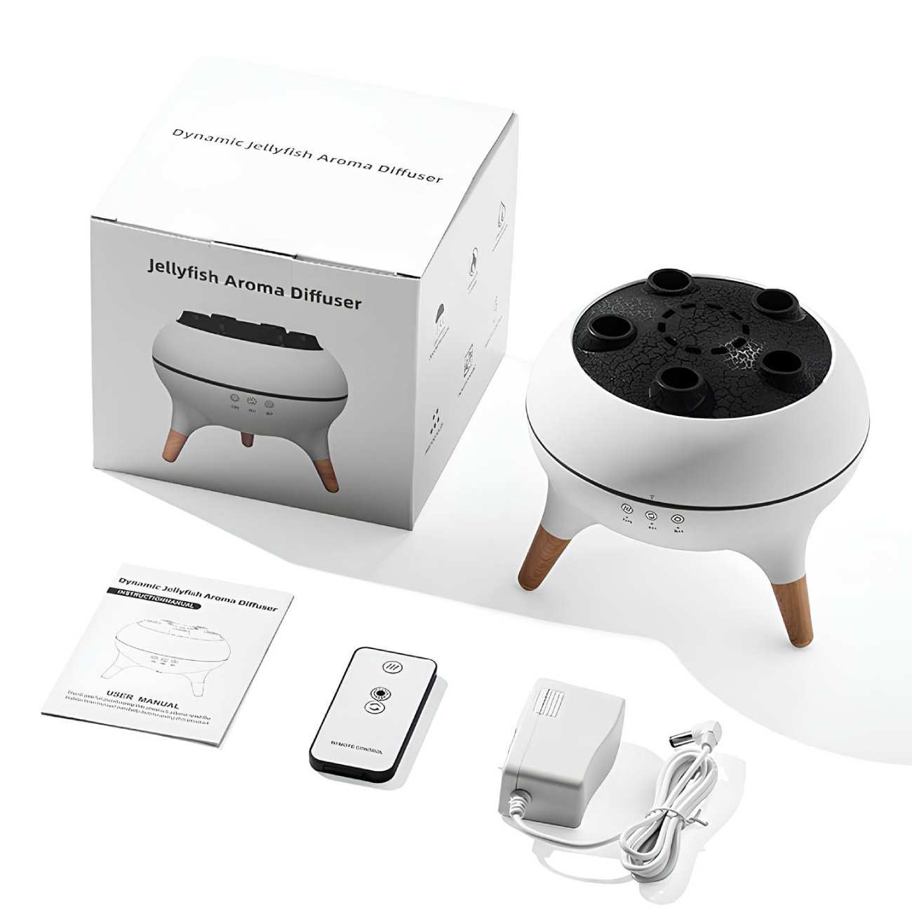 دستگاه رطوبت ساز و آروماتراپی طرح عروس دریایی V80