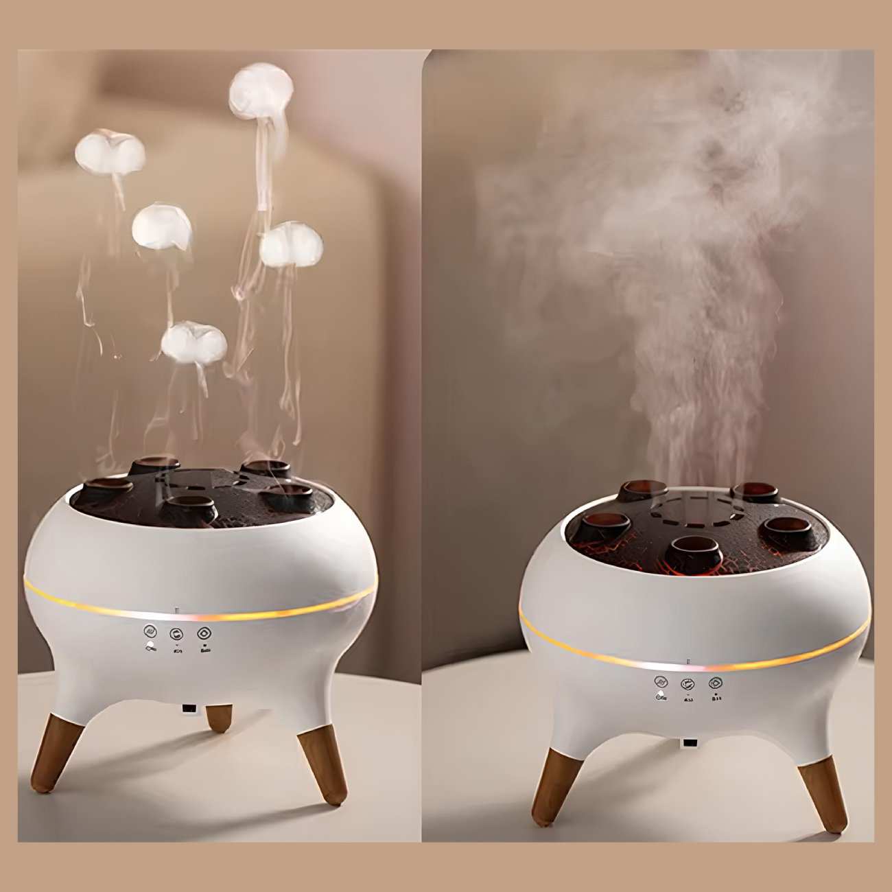 دستگاه رطوبت ساز و آروماتراپی طرح عروس دریایی V80