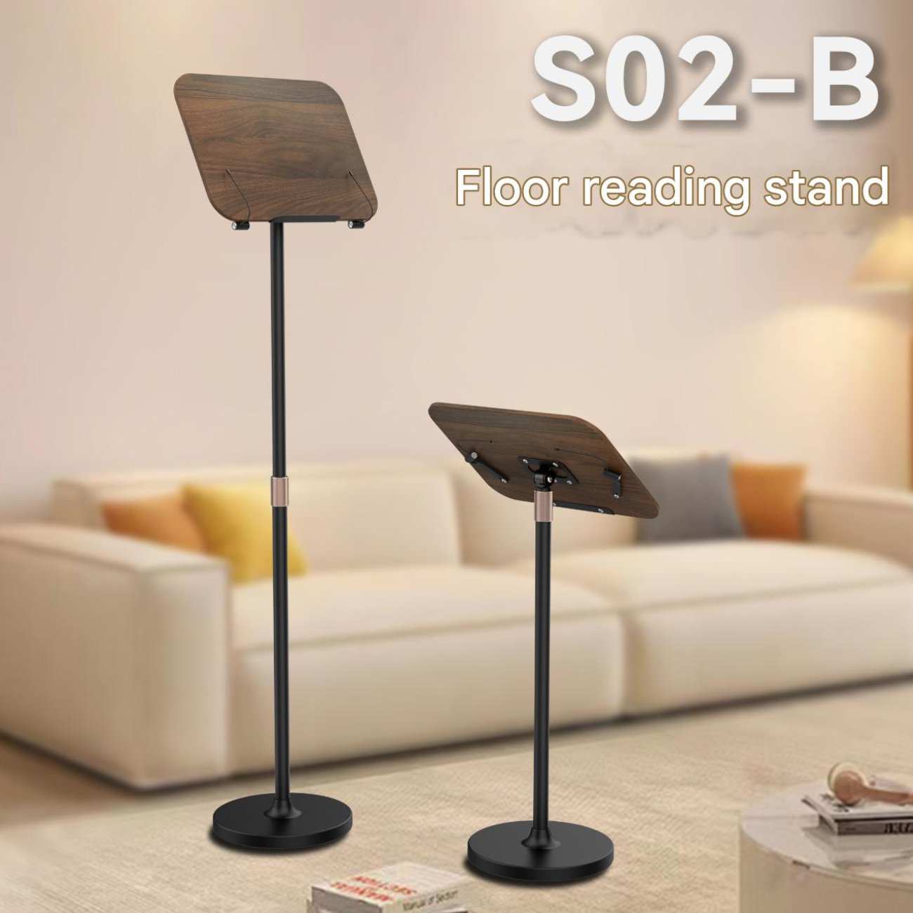 استند مطالعه و پایه لپ تاپ قابل تنظیم چندمنظوره S02-B