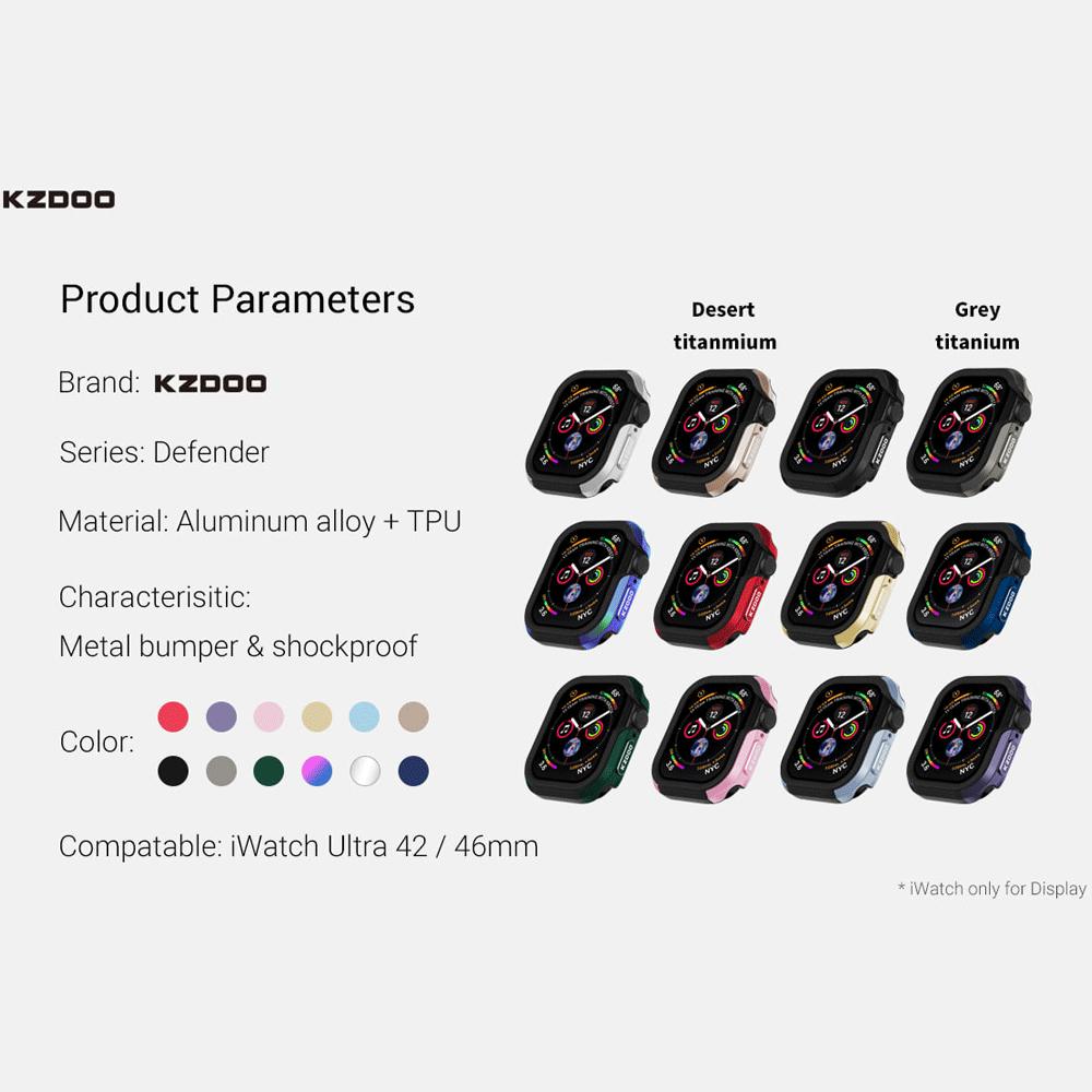 کاور محافظ ساعت هوشمند S10 در سایز 46 میلیمتر کیزددو DEFENDER