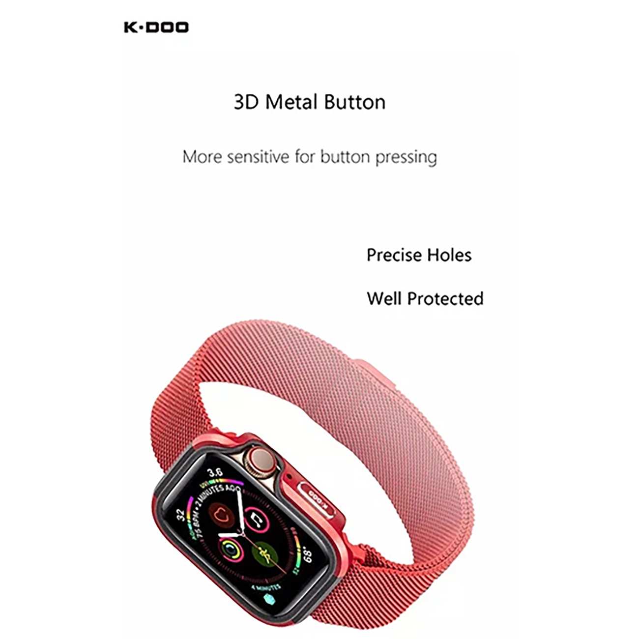 قاب محافظ اپل واچ 41 میلی متری کیدوو Defender