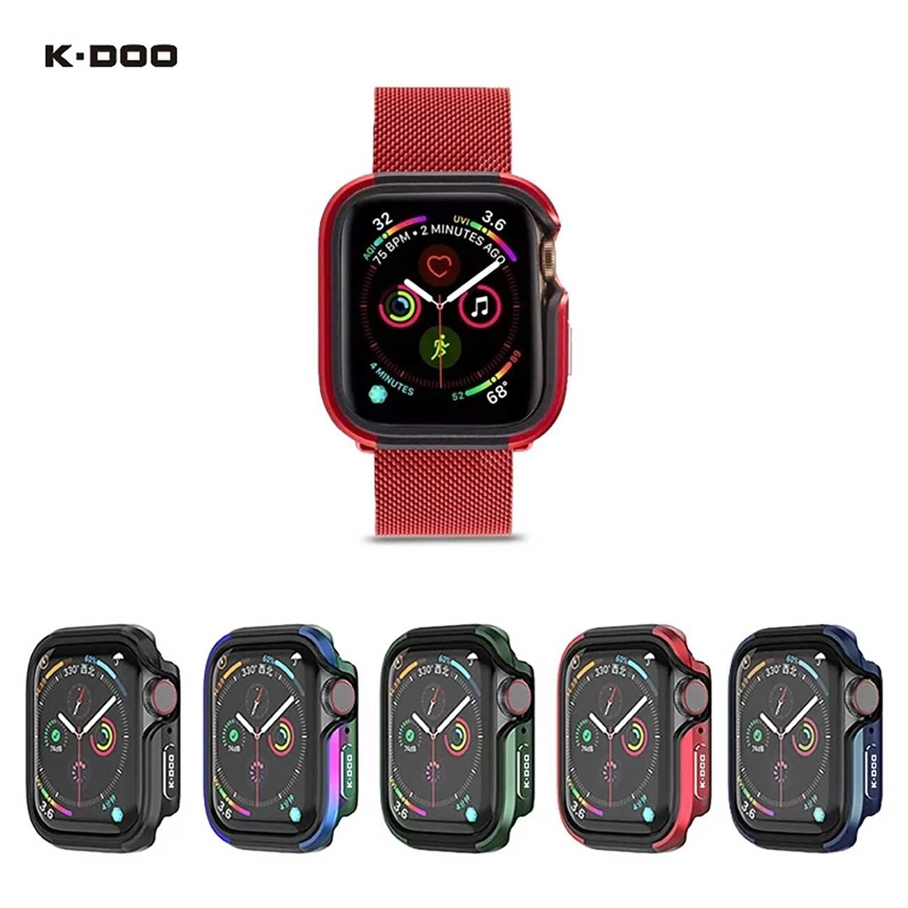 قاب محافظ اپل واچ 41 میلی متری کیدوو Defender