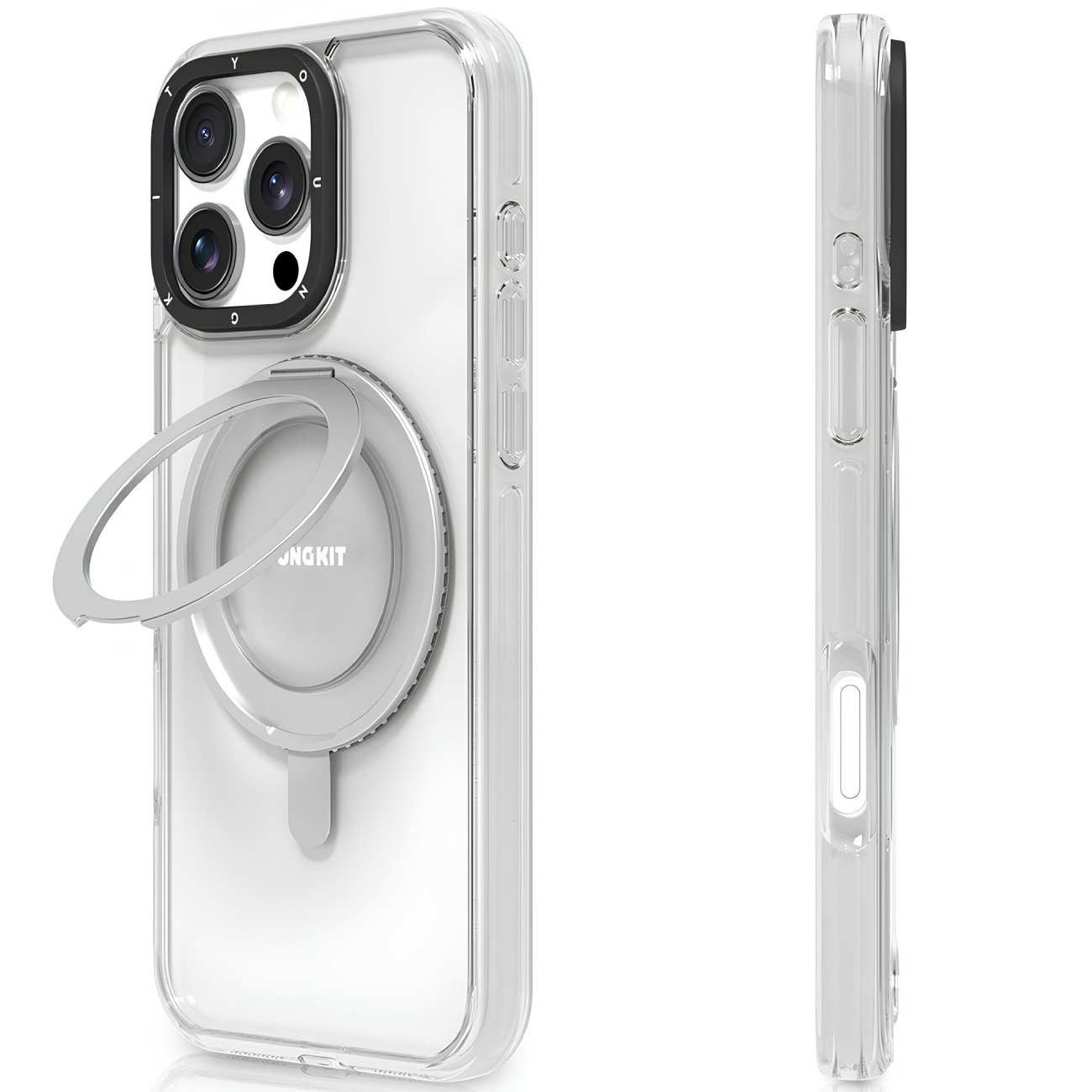 قاب مگ سیف حلقه انگشتی شفاف آیفون 16 پرو یانگ کیت ZDzhj001