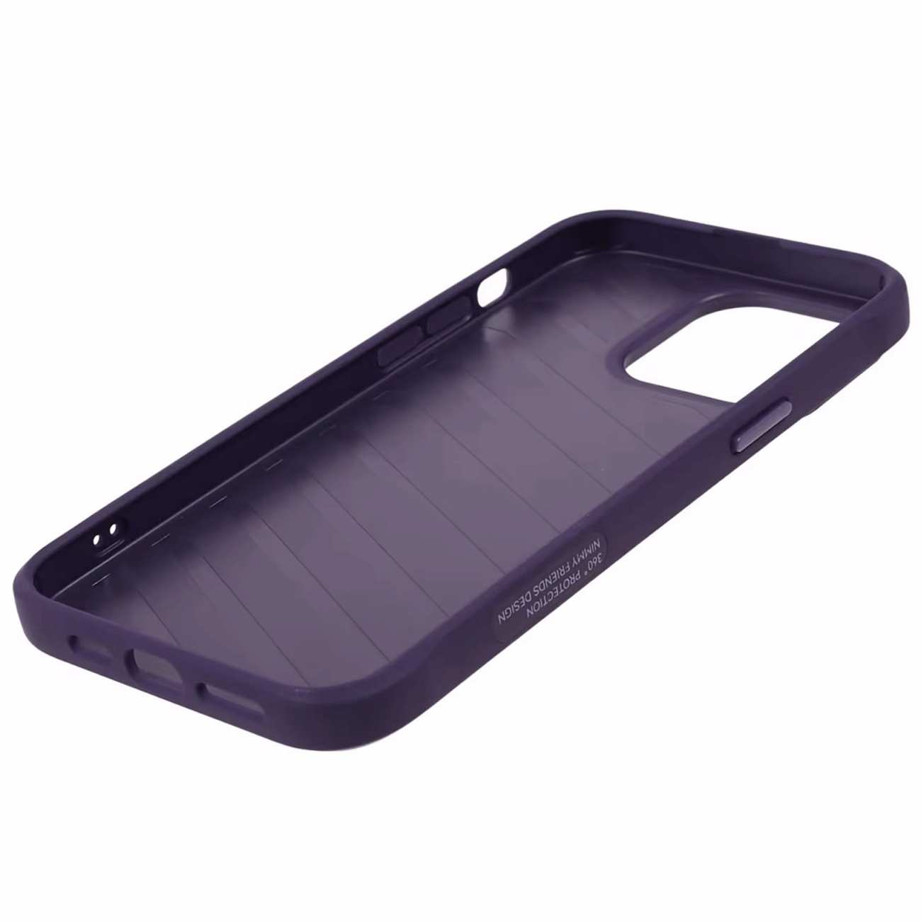 قاب محافظ گوشی آیفون 15 طرح خرس نیمی با موی واقعی