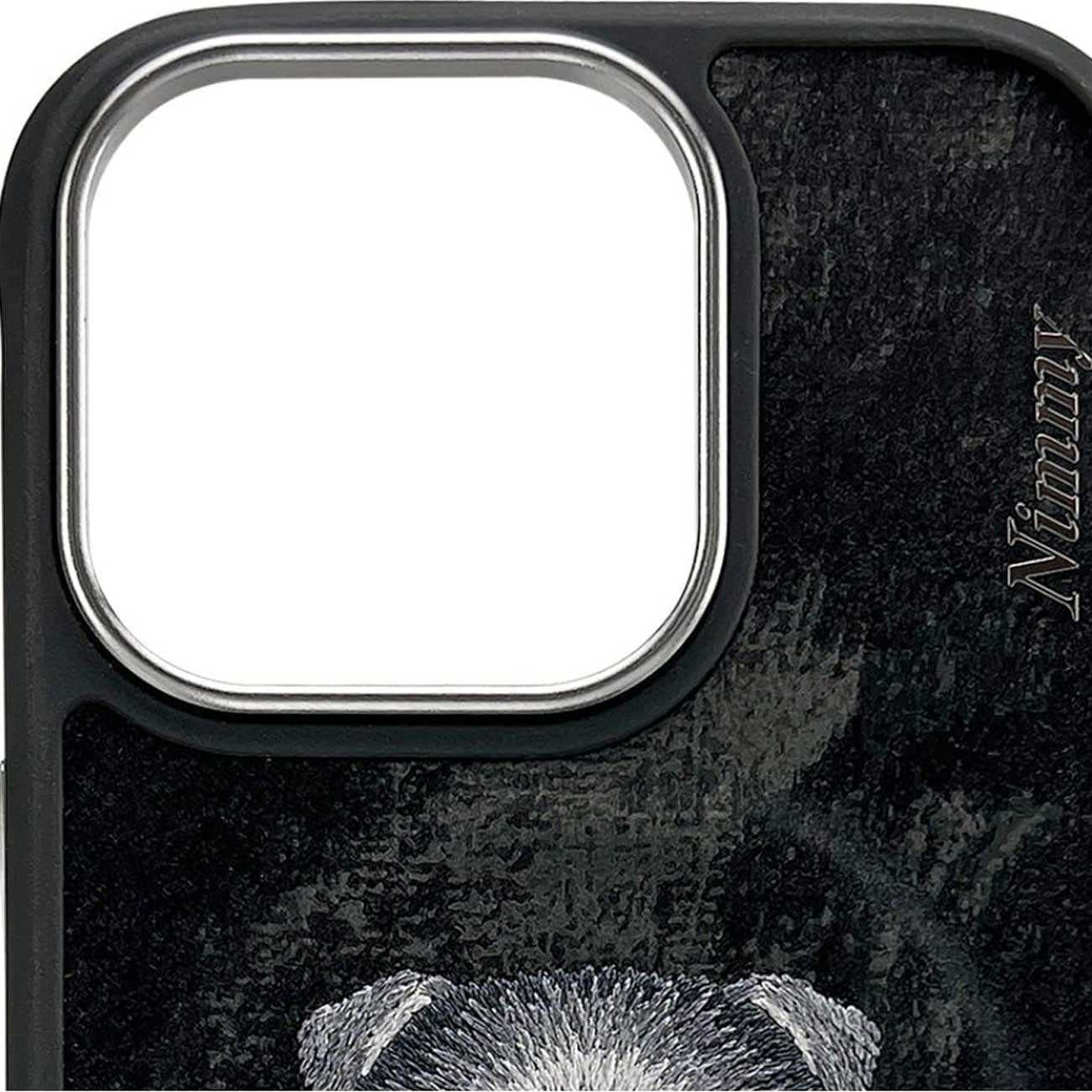 قاب محافظ گوشی آیفون 16 پرو طرح گربه با اکسسوری واقعی نیمی Fashion