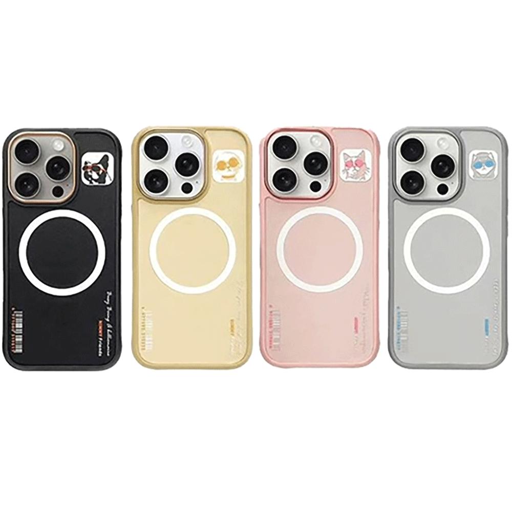 قاب محافظ گوشی آیفون 16 با طرح حیوانات نیمی