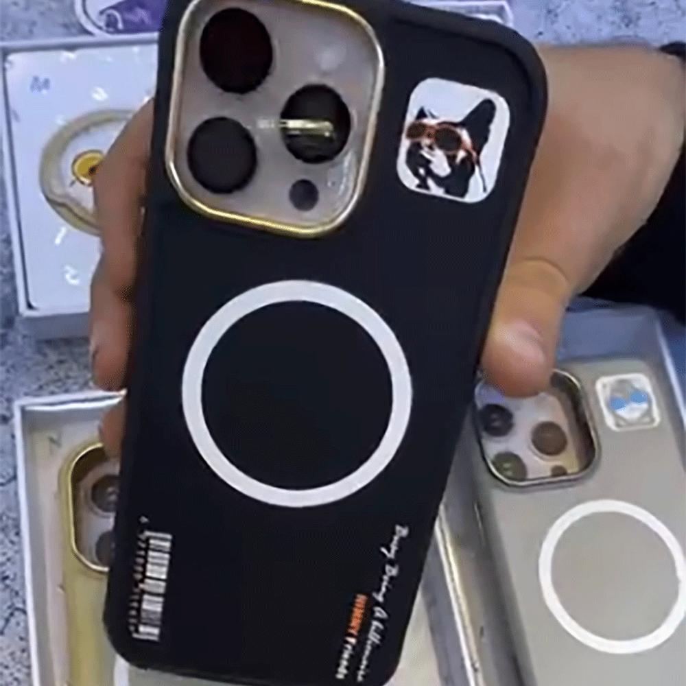 قاب محافظ گوشی آیفون 16 با طرح حیوانات نیمی