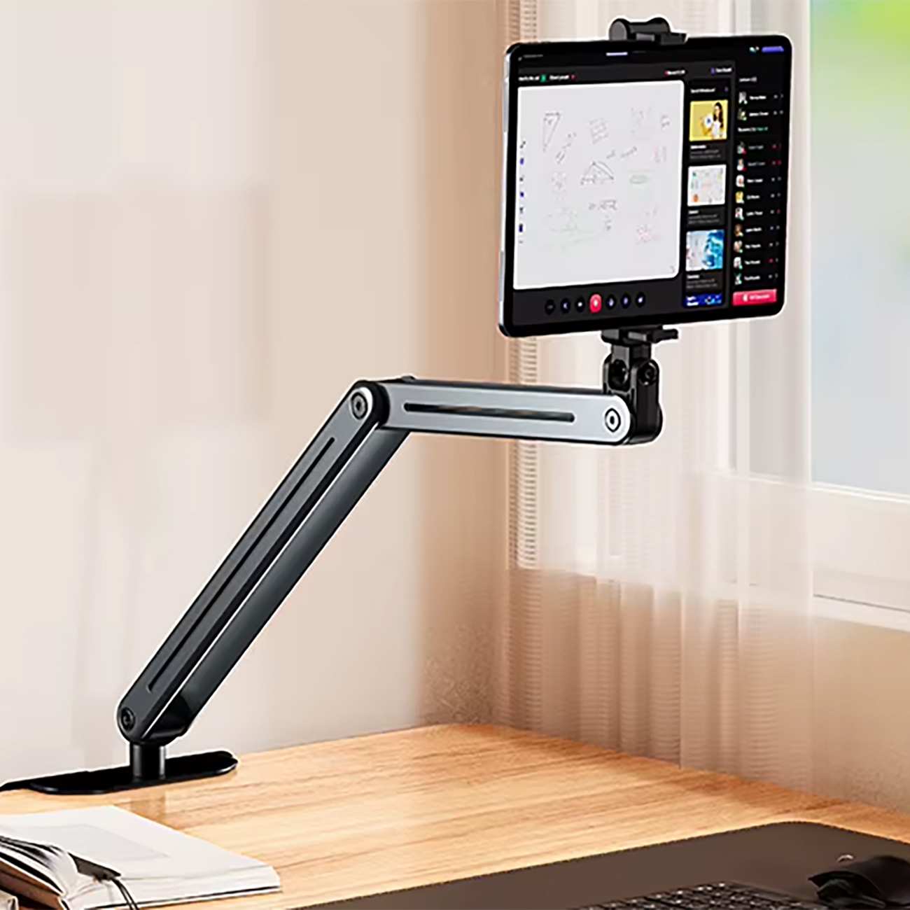 هولدر تبلت و گوشی موبایل قابل اتصال به لبه میز و تخت بونرویP96T