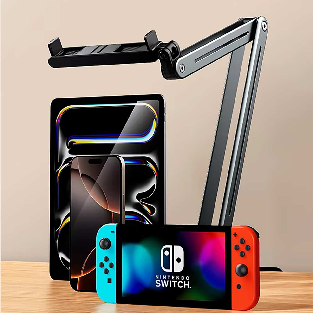 هولدر تبلت و گوشی موبایل قابل اتصال به لبه میز و تخت بونرویP96T