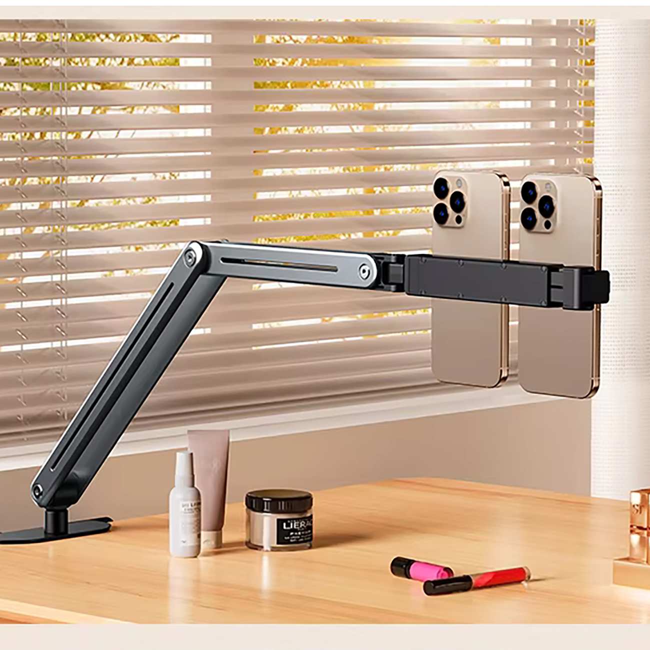 هولدر تبلت و گوشی موبایل قابل اتصال به لبه میز و تخت بونرویP96T