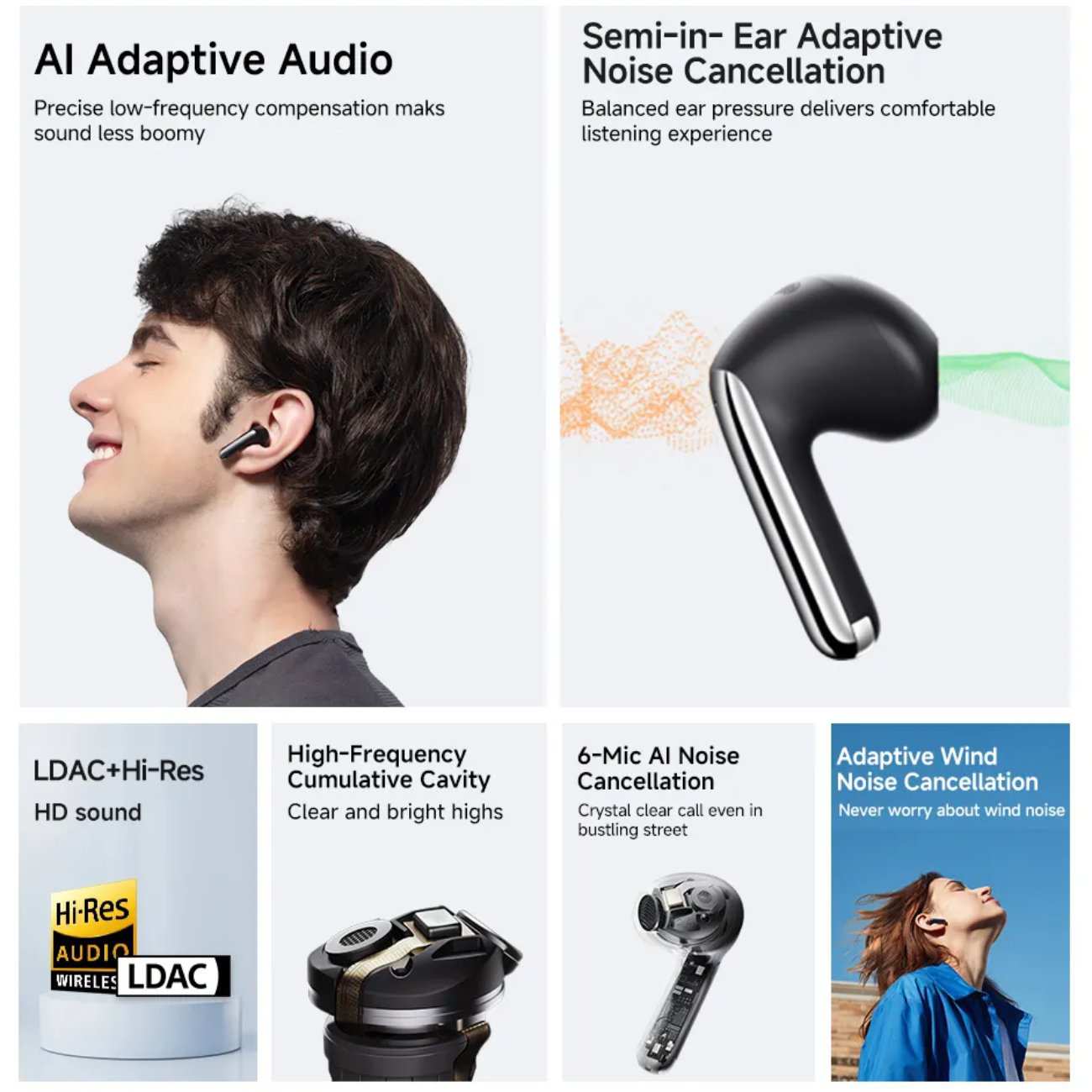 هندزفری بلوتوثی 5.3 کیو سی وای AilyBuds Pro Plus