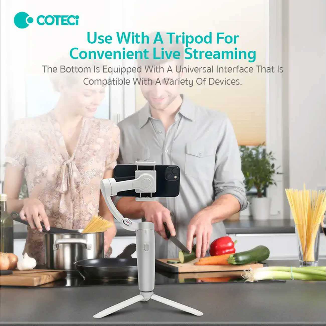 گیمبال و پایه موبایل تاشو سه محوره کوتسی IH-001