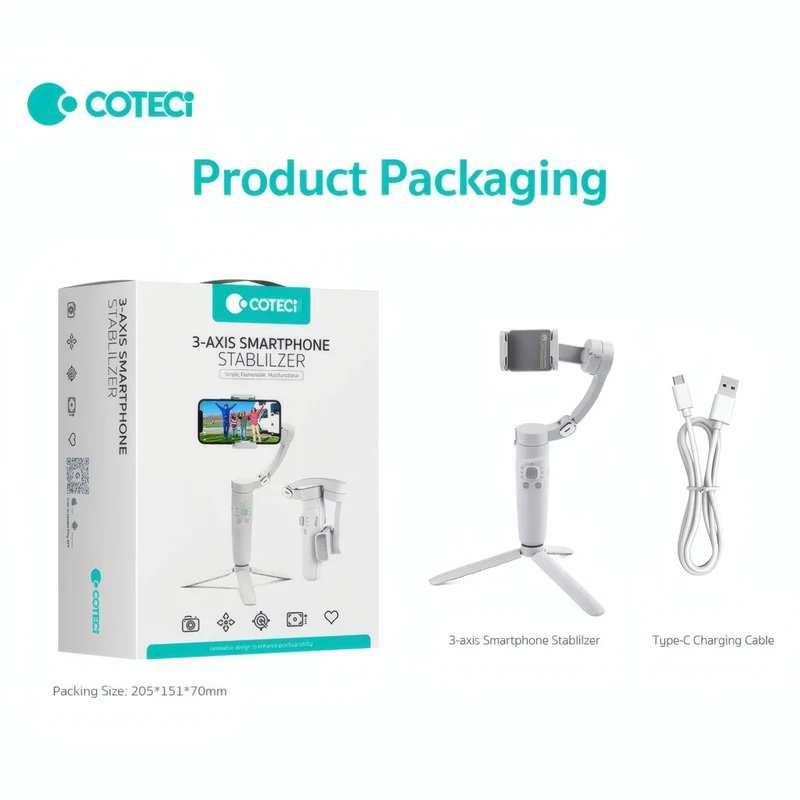 گیمبال و پایه موبایل تاشو سه محوره کوتسی IH-001