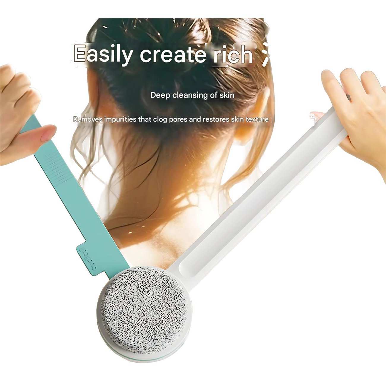 برس حمام دوطرفه دسته بلند دوگانه کوالیتل U1