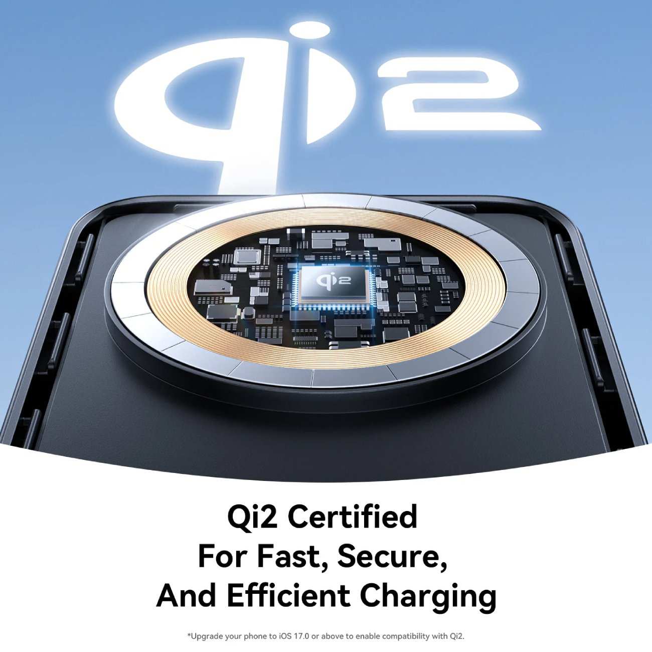 پاوربانک وایرلس مگنتی 15 وات، Type-C و USB فست شارژ 22.5 وات 10000 جویروم JR-PBM11