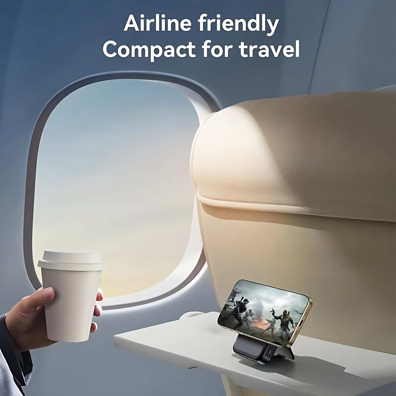 پاوربانک وایرلس مگنتی 15 وات، Type-C و USB فست شارژ 22.5 وات 10000 جویروم JR-PBM11