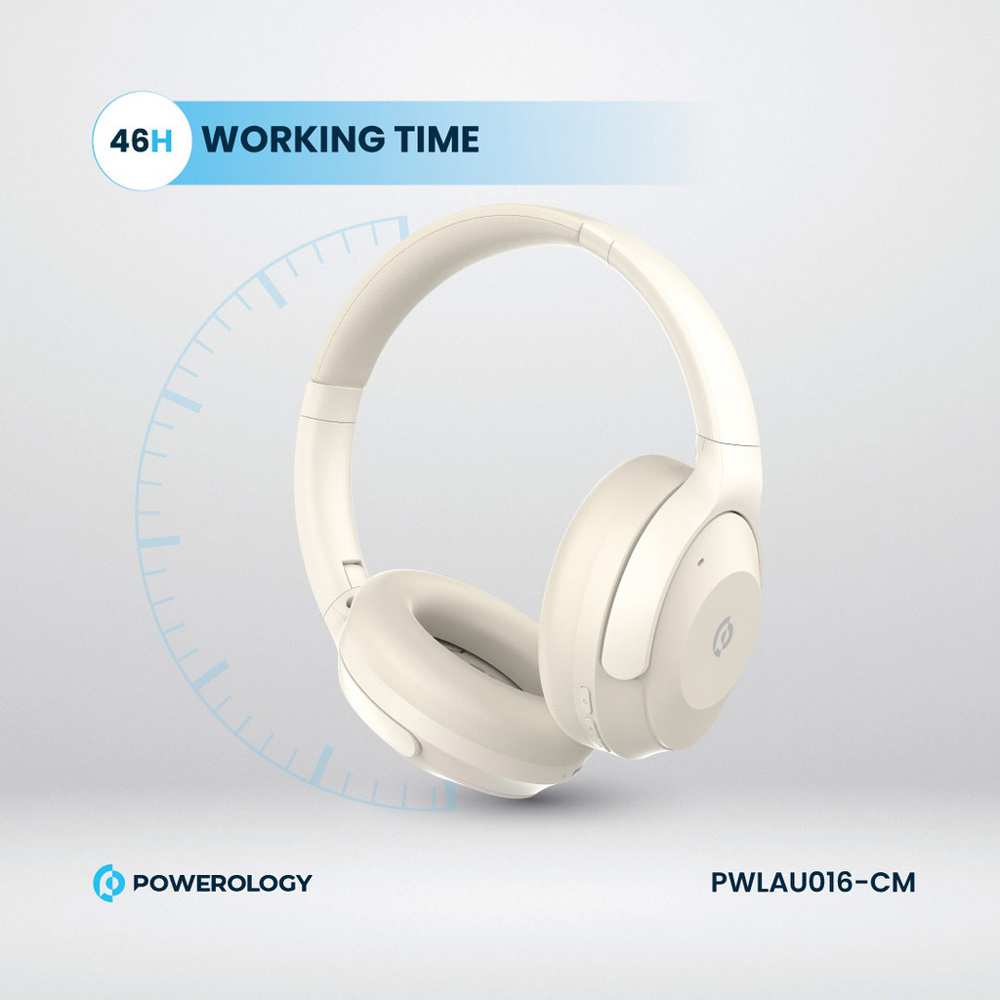هدفون بی سیم حذف نویز ترکیبی پاورولوژی PWLAU016