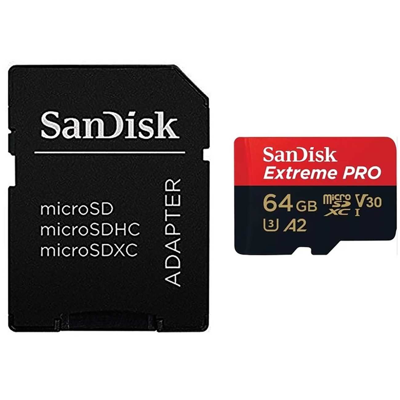 کارت حافظه 64 گیگابایت میکرو اسدی با سرعت بالا سن دیسک Extreme Pro 4k