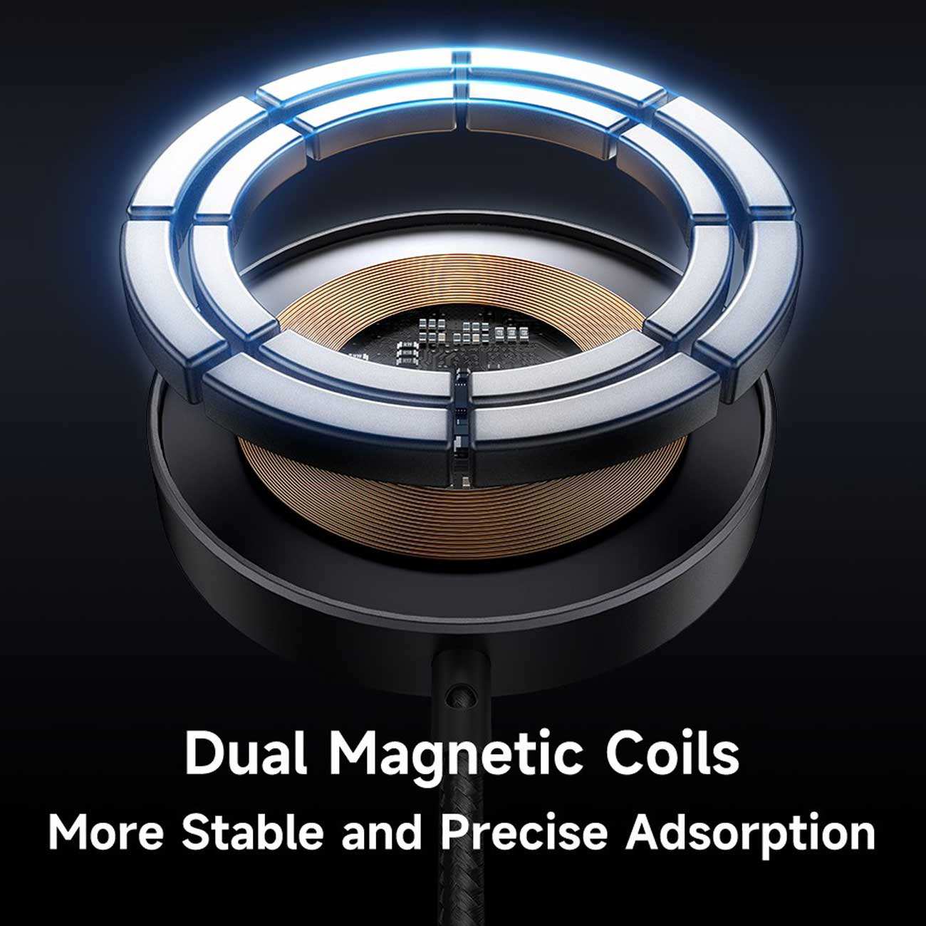 شارژر وایرلس مگنتی 15 وات و هولدر موبایل رومیزی مکدودو CH-550