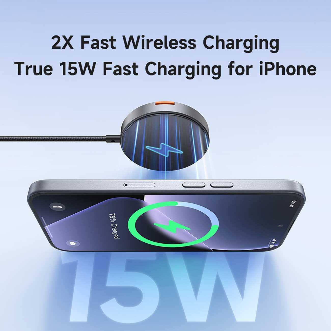 شارژر وایرلس مگنتی 15 وات و هولدر موبایل رومیزی مکدودو CH-550