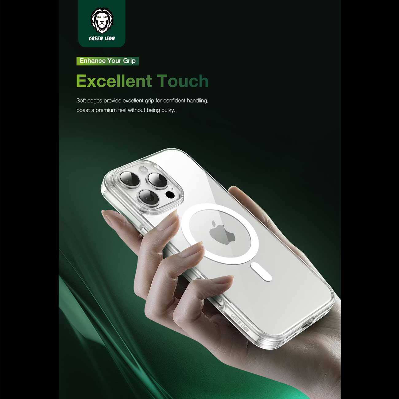 قاب شفاف مگسیف آیفون 16 گرین لاین GNMCRYC16CL