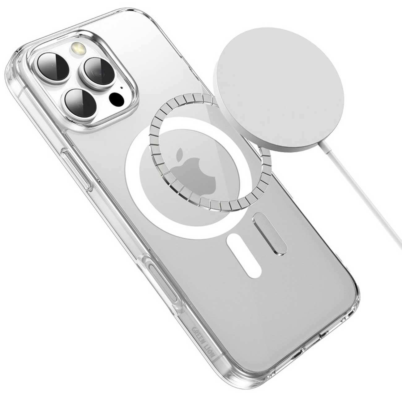 قاب شفاف مگسیف آیفون 16 گرین لاین GNMCRYC16CL