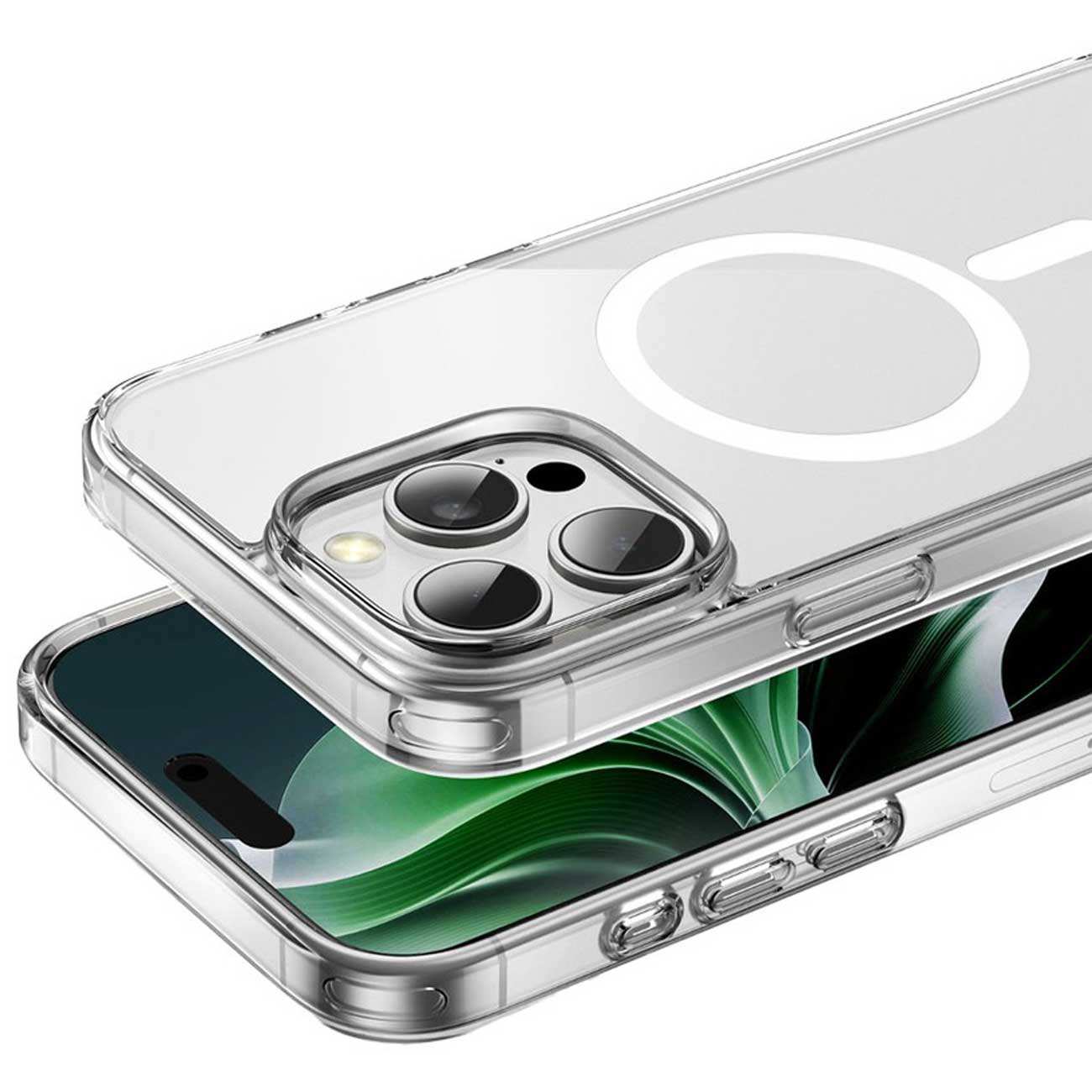 قاب شفاف مگسیف آیفون 16 گرین لاین GNMCRYC16CL