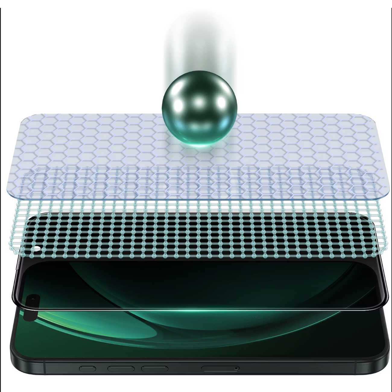 گلس حریم شخصی آیفون 16 و 15 گرین GNDPTPV16BK